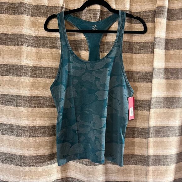Ryka Blue‎ Camo Seamless Tank Top Size Large - Picture 1 of 5